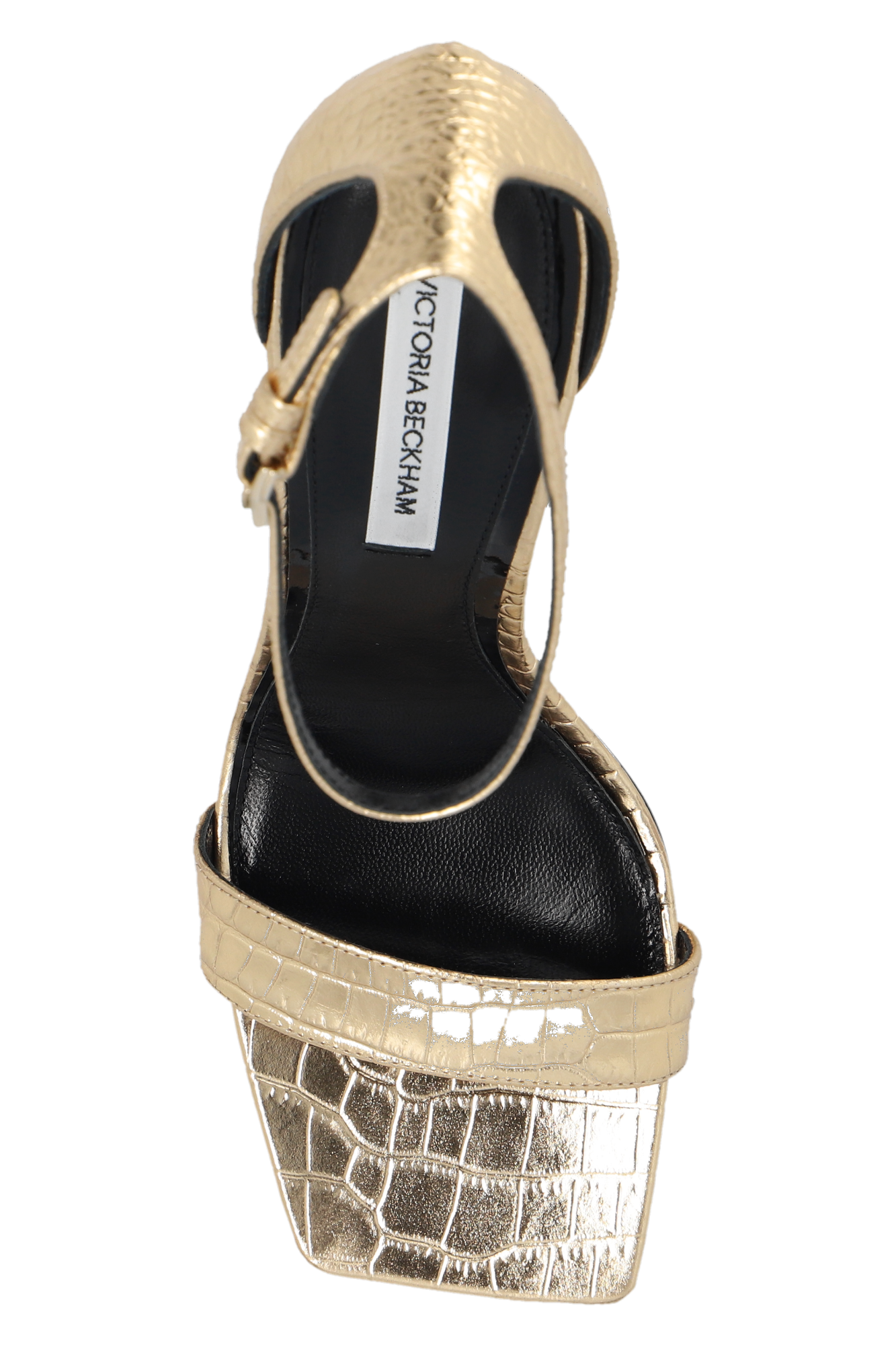 Gold Leather sandals Victoria Beckham
